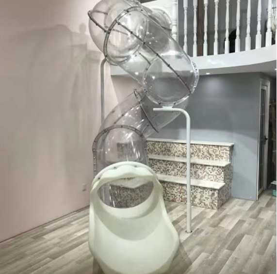 Cầu trượt xoắn CTDKB06 Dochoikinhbac Cầu trượt nhựa cho trẻ em vui chơi