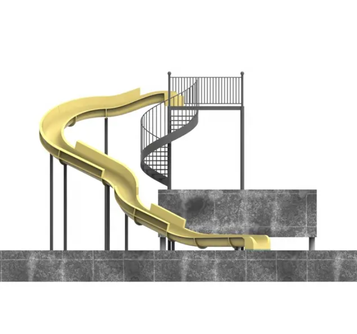 Cầu trượt đơn CTDKB11 Dochoikinhbac Cầu trượt nhựa cho trẻ em vui chơi