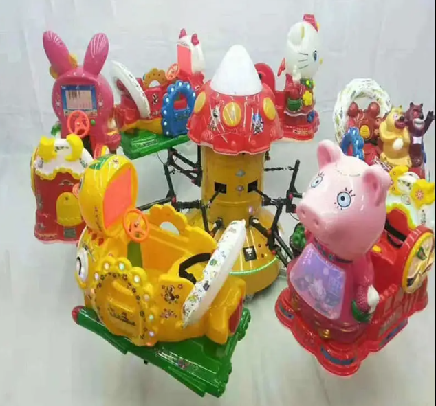 Đu quay động vật sắc màu DQCVKB04 Dochoikinhbac Giải trí hấp dẫn từ khu vui chơi