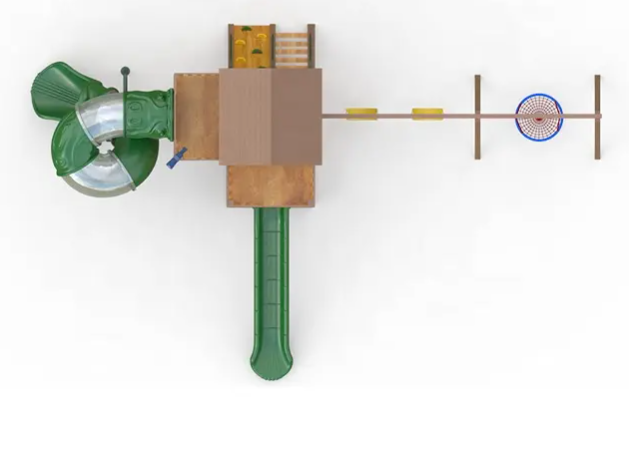Cầu trượt liên hoàn gỗ LHGOKB13 Dochoikinhbac Giải trí siêu hấp dẫn từ khu vui chơi trẻ em