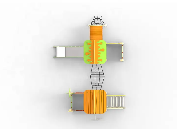 Cầu trượt liên hoàn gỗ LHGOKB15 Dochoikinhbac Giải trí siêu hấp dẫn từ khu vui chơi trẻ em