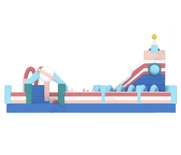 Nhà phao nhà hơi liên hoàn NPNHLHKB10 Dochoikinhbac - Khu trò chơi phao hơi vui nhộn