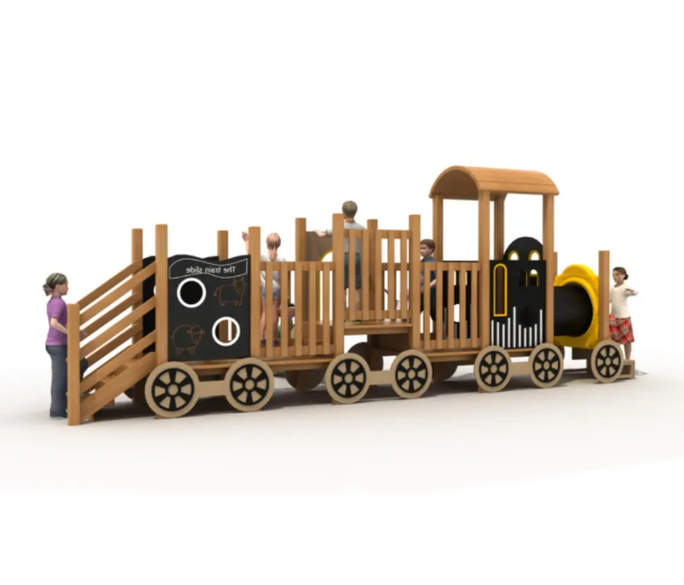 Cầu trượt liên hoàn gỗ LHGOKB19 Dochoikinhbac Giải trí siêu hấp dẫn từ khu vui chơi trẻ em