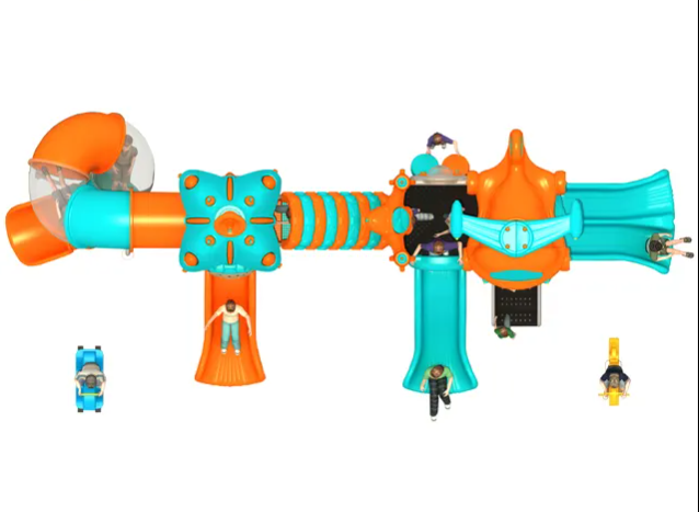 Liên hoàn cầu trượt LHCTDTKB06 Dochoikinhbac - Trò chơi công viên thu hút bền bỉ