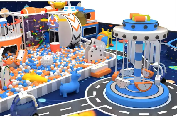 Nhà liên hoàn 2025 Indoor playground NLHKB42 Dochoikinhbac-  Thiết kế Đầy Màu Sắc