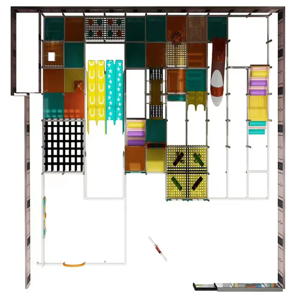 Nhà liên hoàn 2025 Indoor playground NLHKB43 Dochoikinhbac_Thiết Kế Đẹp ,Mới Nhất