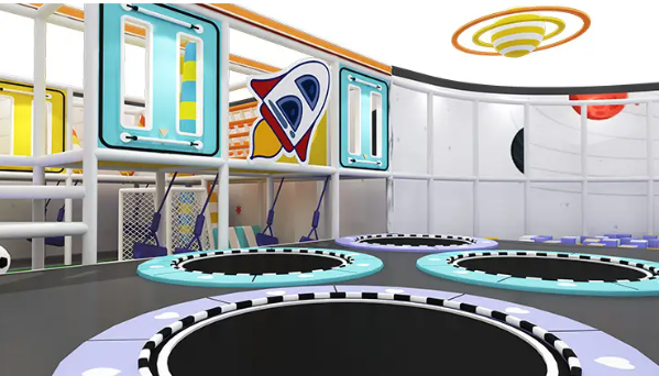 Nhà liên hoàn 2025 Indoor playground NLHKB47 Dochoikinhbac_Thiết kế đầy màu sắc