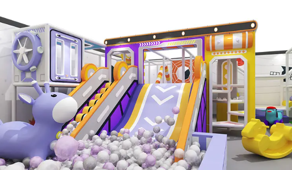 Nhà liên hoàn 2025 Indoor playground NLHKB47 Dochoikinhbac_Thiết kế đầy màu sắc