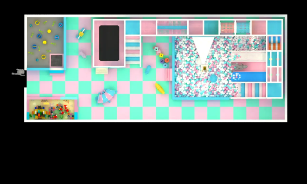 Nhà liên hoàn 2025 Indoor playground NLHKB48 Dochoikinhbac_Thiết kế đầy màu sắc