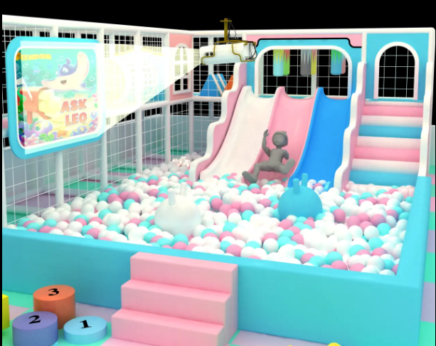 Nhà liên hoàn 2025 Indoor playground NLHKB48 Dochoikinhbac_Thiết kế đầy màu sắc