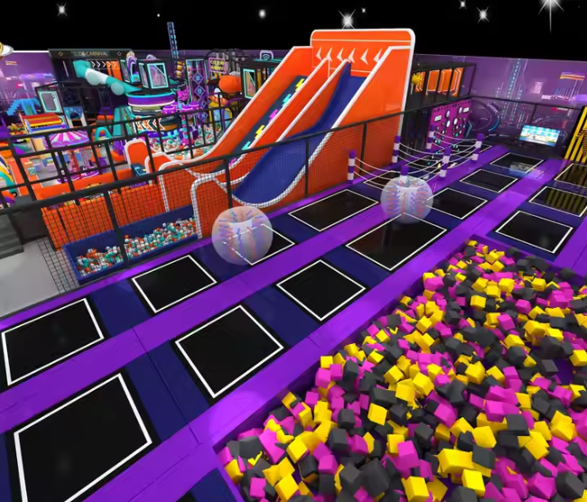 Nhà liên hoàn 2025 Indoor playground NLHKB50 Dochoikinhbac_Thiết kế khu vui chơi chuyên nghiệp, hấp dẫn