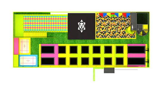 Trampoline Park_KVCTP07 Dochoikinhbac _Không Gian Vận Động Sáng Tạo Dành Cho Mọi Lứa Tuổi