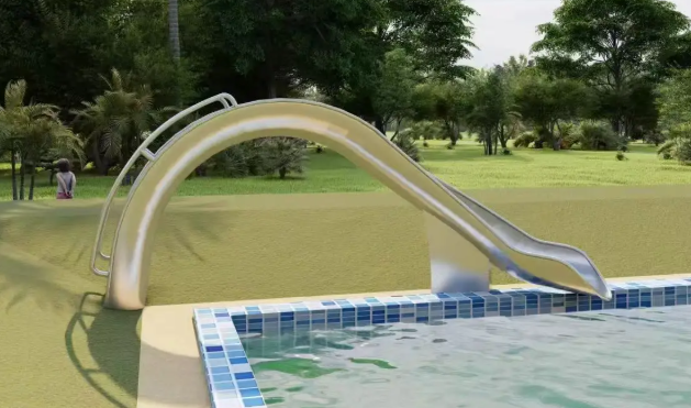 Cầu trượt bể bơi CTDKB21 Dochoikinhbac Cầu trượt nhựa cho trẻ em vui chơi