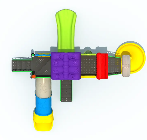 Liên hoàn cầu trượt LHCTDTKB10 Dochoikinhbac - Trò chơi công viên thu hút bền bỉ