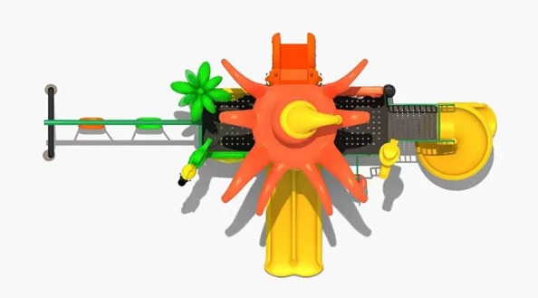 Liên hoàn cầu trượt LHCTDTKB14 Dochoikinhbac - Trò chơi công viên thu hút bền bỉ
