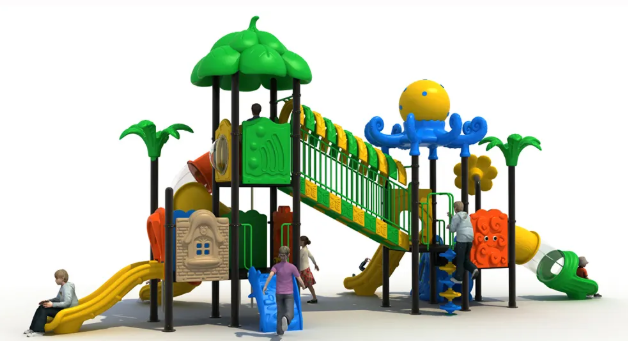 Liên hoàn cầu trượt LHCTDTKB17 Dochoikinhbac - Trò chơi công viên thu hút bền bỉ