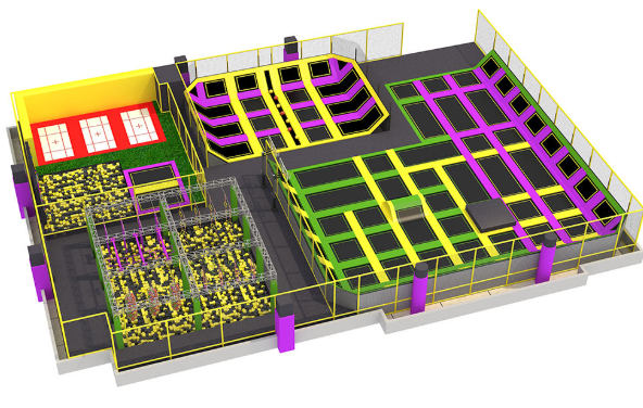 Trampoline Park_KVCTP32 Dochoikinhbac _ Khu Vui Chơi Sàn Nhún Hấp Dẫn Cho Mọi Lứa Tuổi