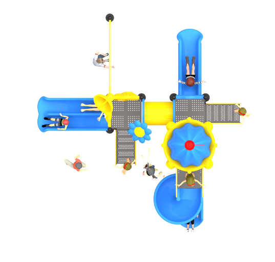 Liên hoàn cầu trượt LHCTDTKB28 Dochoikinhbac - Trò chơi công viên thu hút bền bỉ