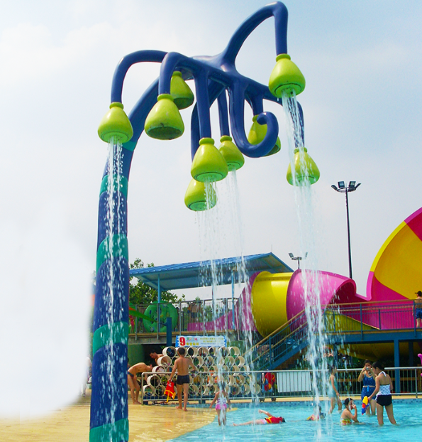 Đèn chùm phun nước DCPNKB06 Dochoikinhbac Trò chơi công viên nước thu hút trẻ em