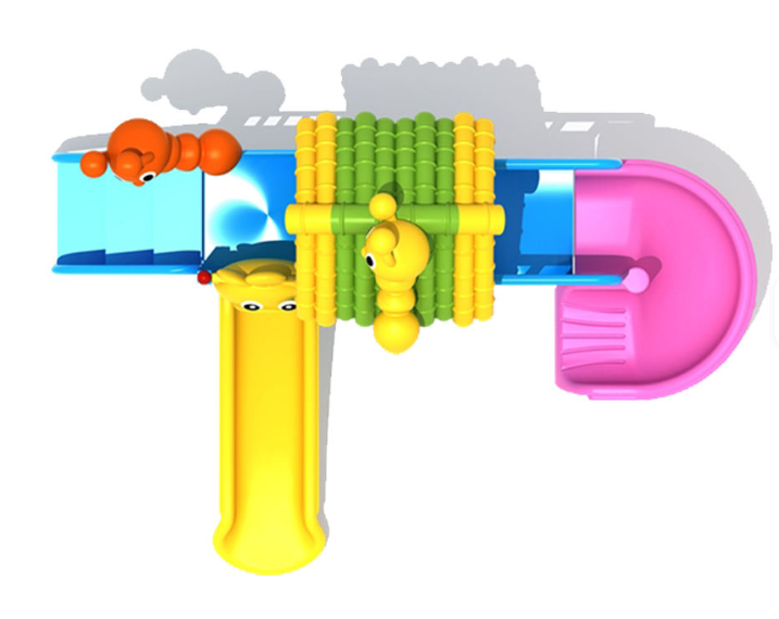 Liên hoàn cầu trượt LHCTDTKB32 Dochoikinhbac - Trò chơi công viên thu hút bền bỉ