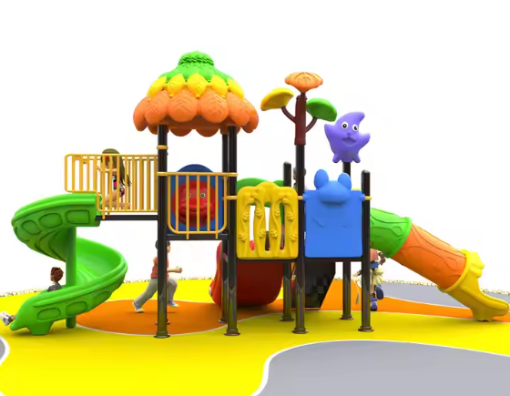 Liên hoàn cầu trượt LHCTDTKB34 Dochoikinhbac - Trò chơi công viên thu hút bền bỉ