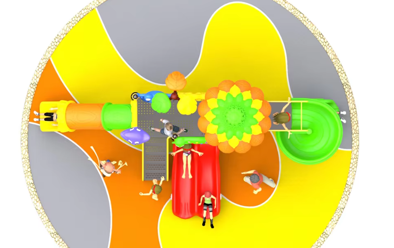 Liên hoàn cầu trượt LHCTDTKB34 Dochoikinhbac - Trò chơi công viên thu hút bền bỉ