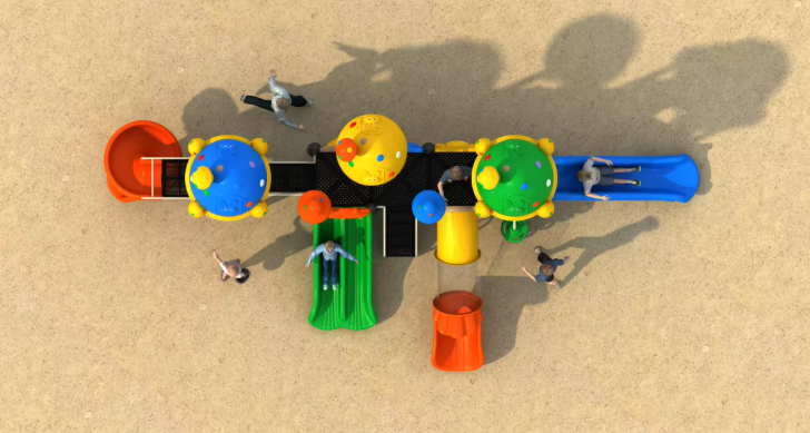 Liên hoàn cầu trượt LHCTDTKB35 Dochoikinhbac - Trò chơi công viên thu hút bền bỉ