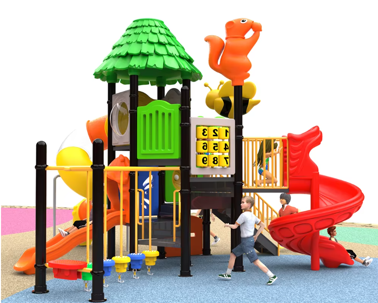 Liên hoàn cầu trượt LHCTDTKB37 Dochoikinhbac - Trò chơi công viên thu hút bền bỉ