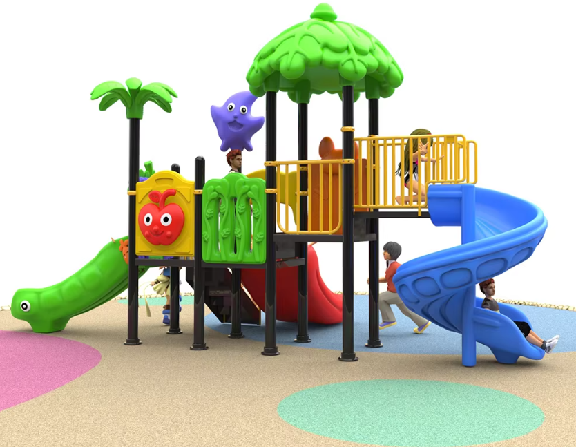 Liên hoàn cầu trượt LHCTDTKB43 Dochoikinhbac - Trò chơi công viên thu hút bền bỉ