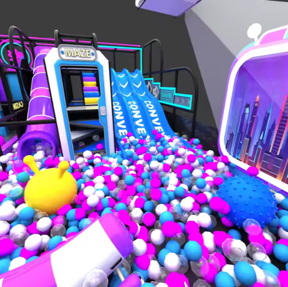 Nhà liên hoàn 2025 Indoor playground NLHKB59 Dochoikinhbac- Thiết Kế Đẹp Độc Đáo