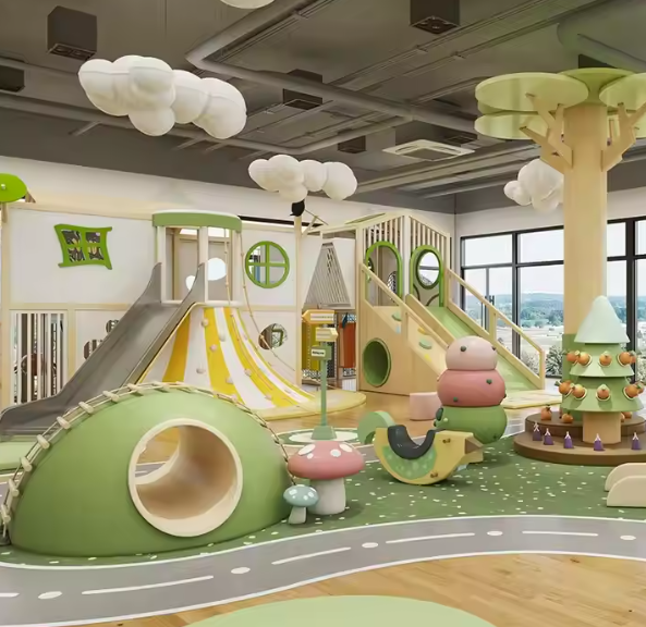 Nhà liên hoàn 2025 Indoor playground NLHKB61 Dochoikinhbac- Thiết Kế Đẹp Độc Đáo