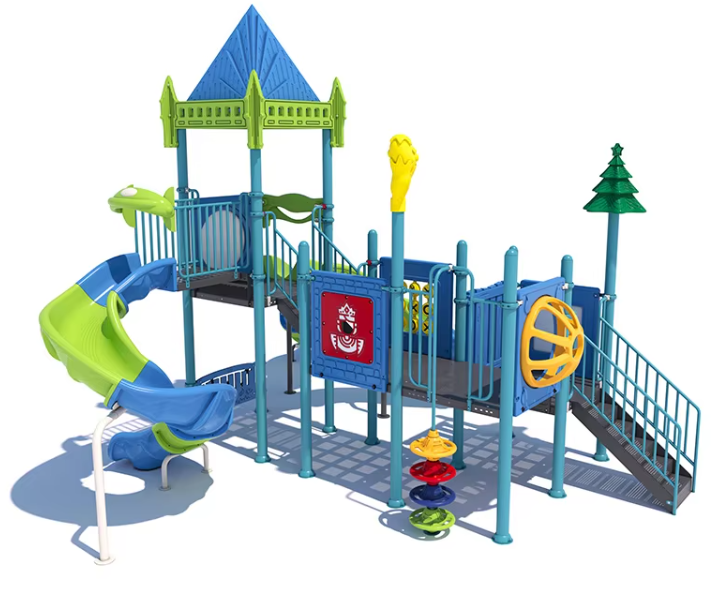 Liên hoàn cầu trượt LHCTDTKB51 Dochoikinhbac - Trò chơi công viên thu hút bền bỉ