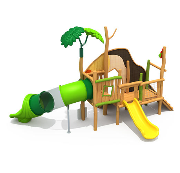 Cầu trượt liên hoàn gỗ LHGOKB33 Dochoikinhbac Giải trí siêu hấp dẫn từ khu vui chơi trẻ em