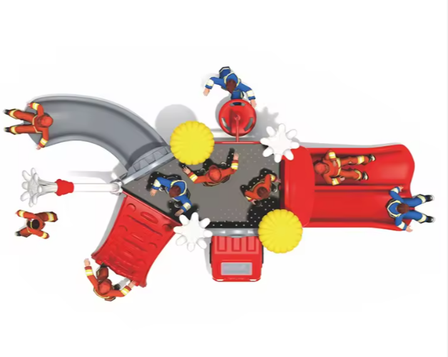 Liên hoàn cầu trượt LHCTDTKB61 Dochoikinhbac - Trò chơi công viên thu hút bền bỉ