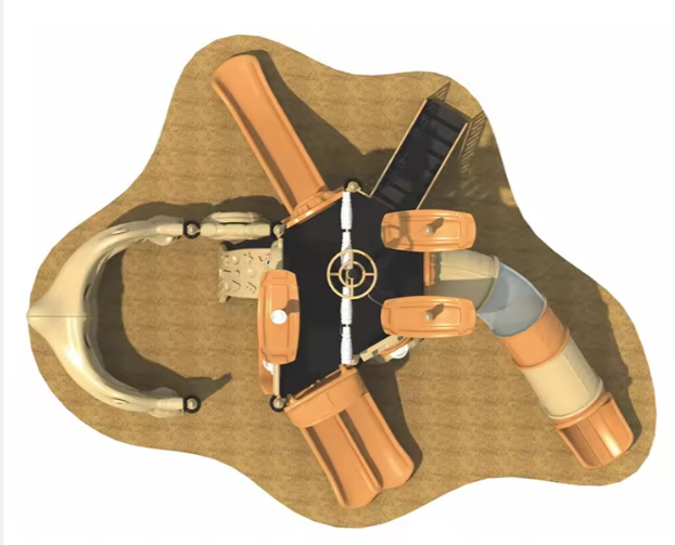 Liên hoàn cầu trượt LHCTDTKB64 Dochoikinhbac - Trò chơi công viên thu hút bền bỉ