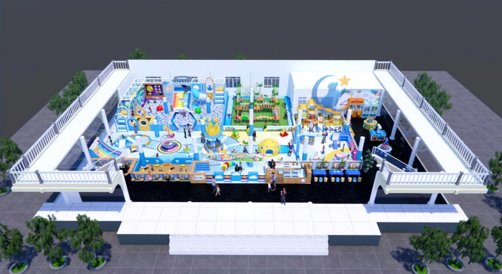 Mẫu thiết kế 3D khu vui chơi trẻ em TKKVCKB02 Dochoikinhbac
