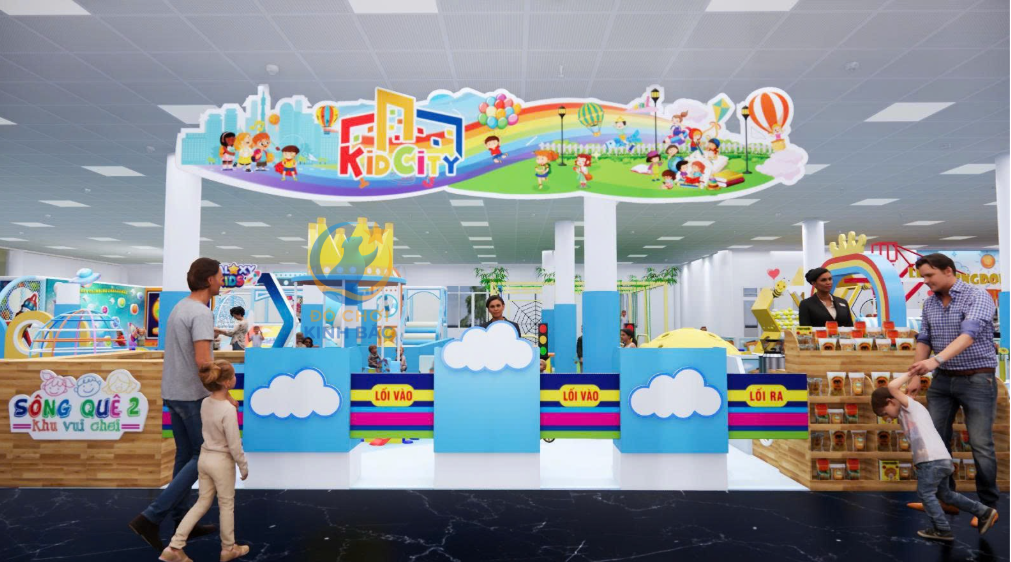 Mẫu thiết kế 3D khu vui chơi trẻ em TKKVCKB02 Dochoikinhbac