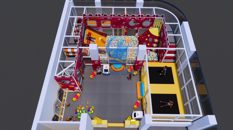 Mẫu thiết kế 3D khu vui chơi trẻ em TKKVCKB04 Dochoikinhbac