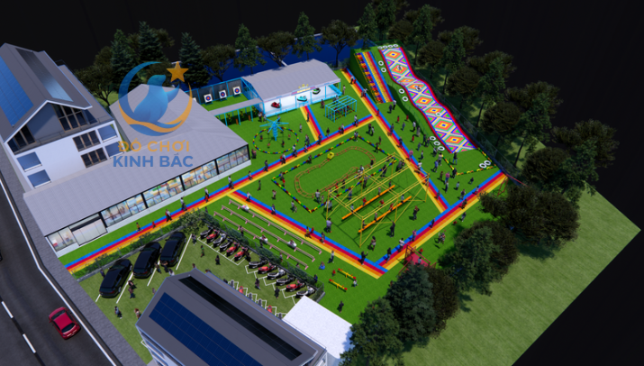 Mẫu thiết kế 3D khu vui chơi ngoài trời KVCNTKB05 Dochoikinhbac