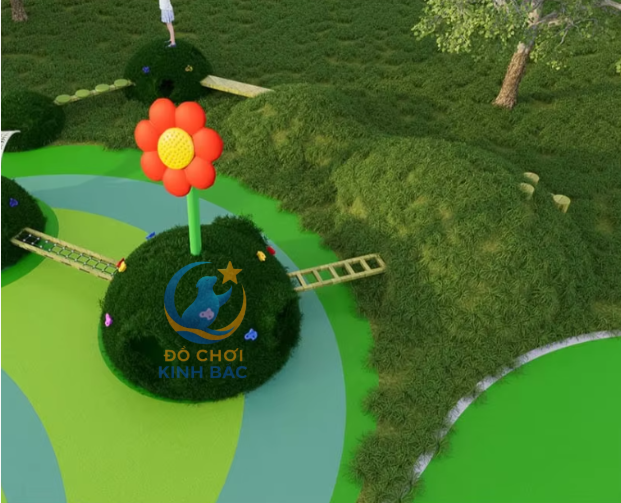 Mẫu thiết kế 3D khu vui chơi ngoài trời KVCNTKB17 Dochoikinhbac