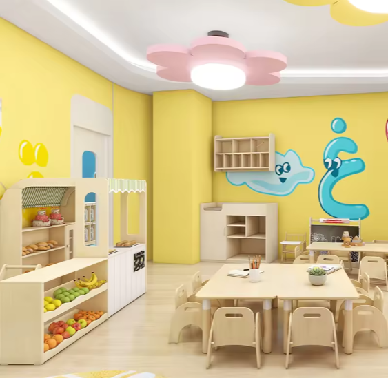 Thiết Kế 3D Nội Thất Mầm Non TKMNKB05 Dochoikinhbac