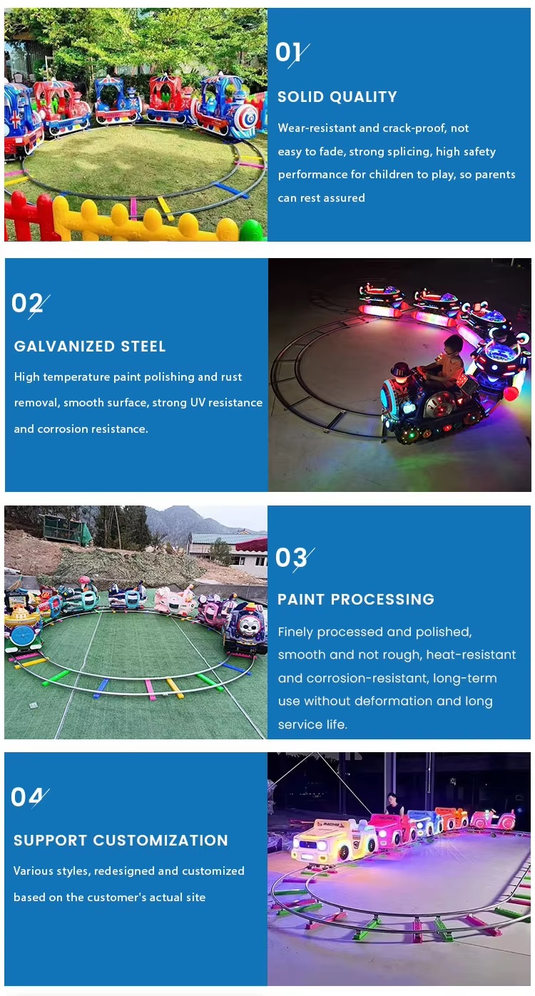 Tàu điện xe điện mini led XDTDKB03 Dochoikinhbac Trò chơi giải trí thú vị