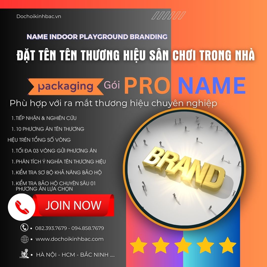 Tên gọi ý nghĩa cho khu vui chơi -Gói - STARTER - Phù hợp khu vui chơi mới phát triển