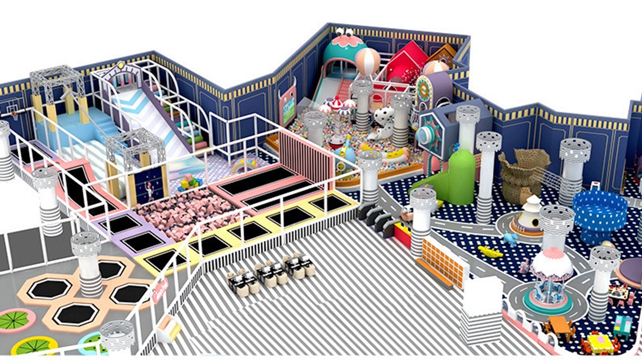 Tổ hợp khu vui chơi KVCTE 5815 -Dự toán đầu tư khu vui chơi giải trí trong nhà- Indoor playground