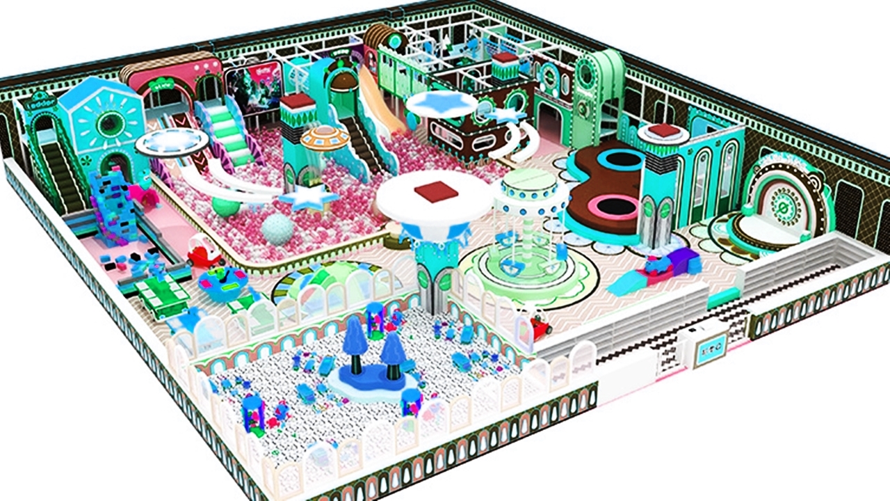 Nhà bóng liên hoàn KVCTE3538- Báo giá chi tiết trọn gói khu vui chơi giải trí trong nhà - Indoor PlayGround