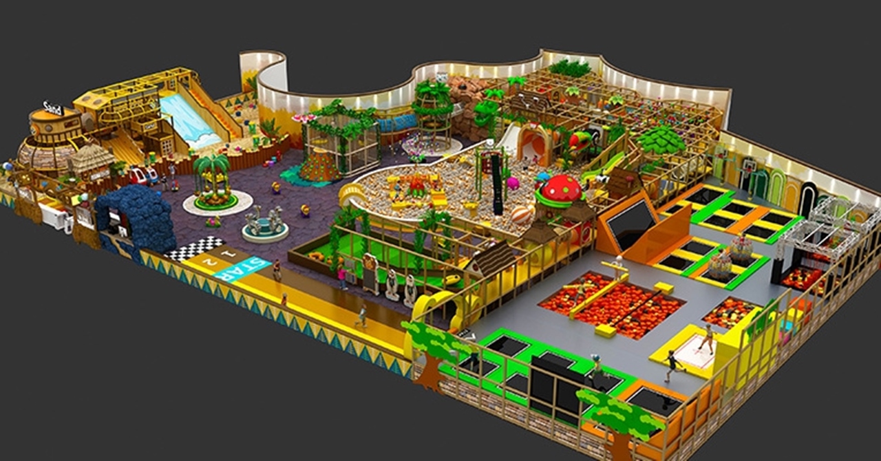 Tổ hợp khu vui chơi KVCTE9106- Đầu tư khu vui chơi giải trí rộng lớn -  Top indoor playground Arena