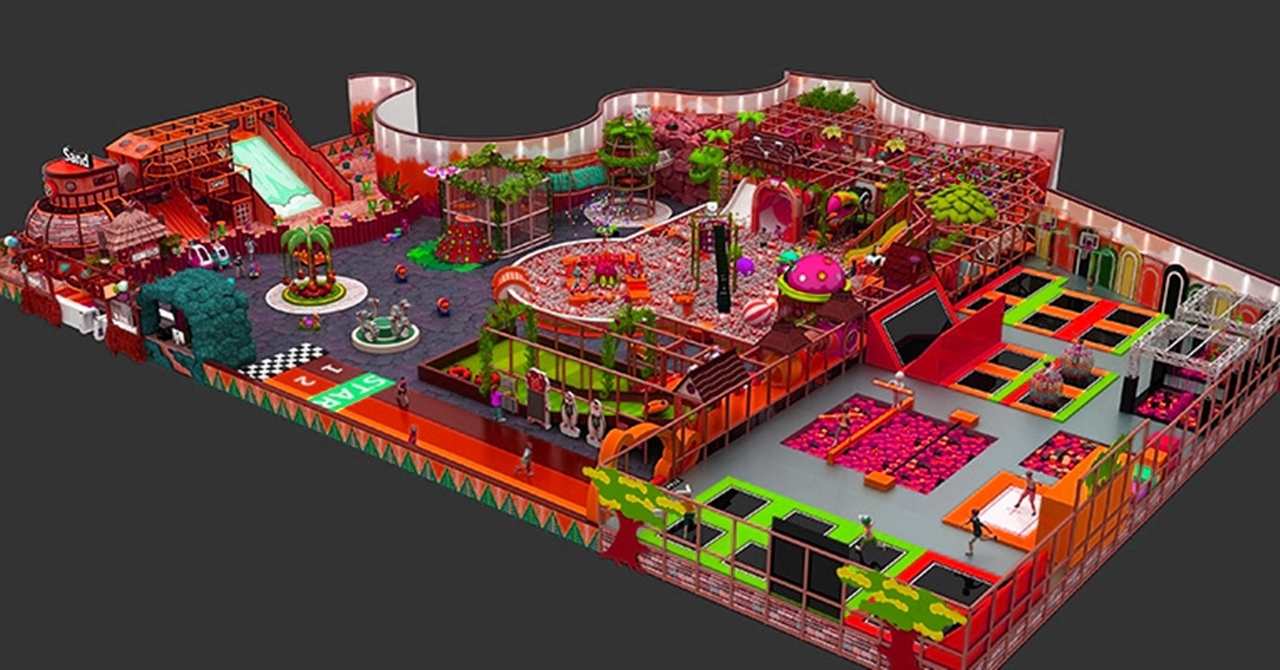 Tổ hợp khu vui chơi KVCTE9106- Đầu tư khu vui chơi giải trí rộng lớn -  Top indoor playground Arena