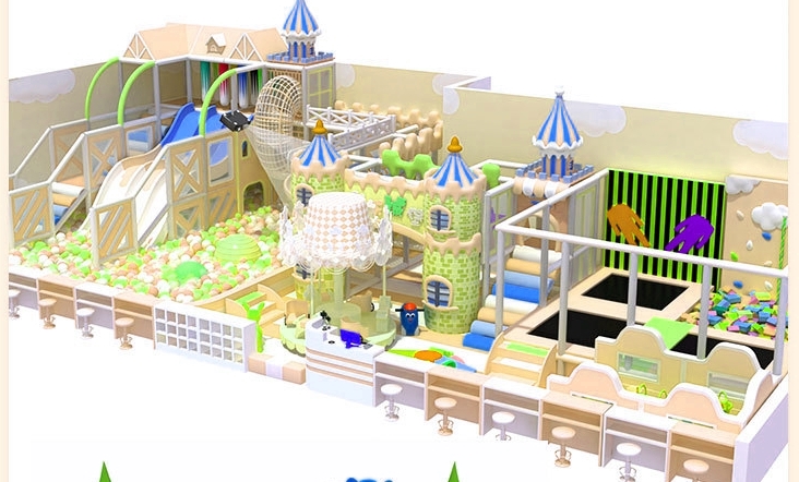 Nhà bóng liên hoàn KVCTE13133- Nhà bóng liên hoàn cầu trượt giải trí trong nhà - Indoor PlayGround