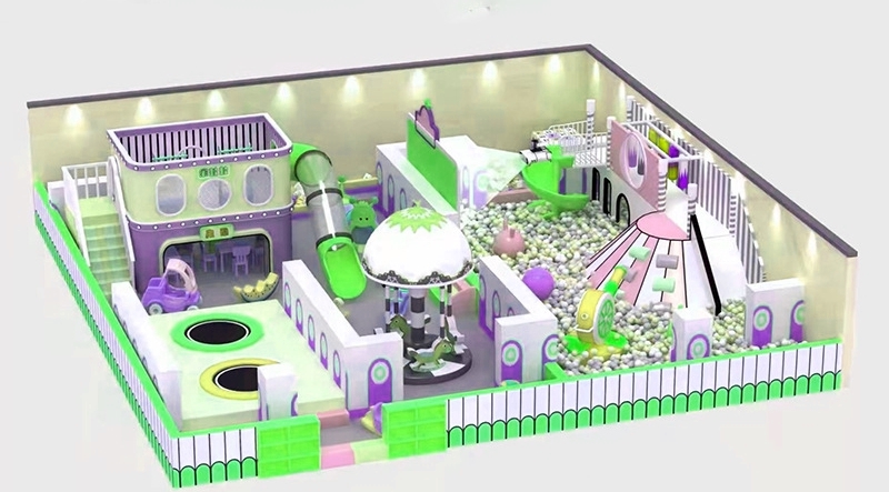 Indoor Playground KVCTE13114- Khu vui chơi liên hoàn cầu trượt nhà bóng - Indoor PlayGround