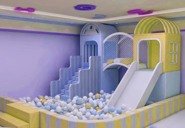 Indoor Playground KVCTE01112- Báo giá nhà liên hoàn cầu trượt nhà bóng Đồ chơi kinh bắc